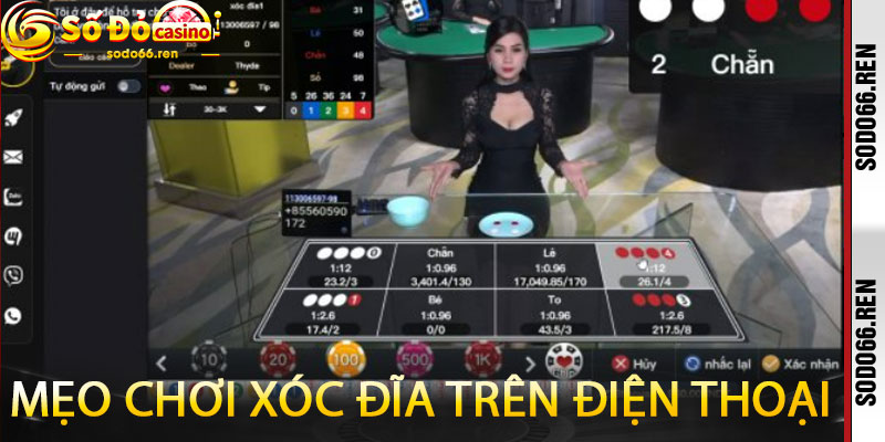 Mẹo chơi xóc đĩa trên điện thoại