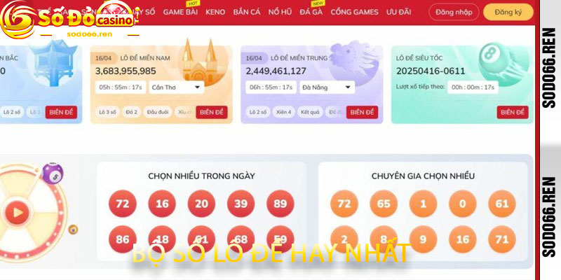 Bộ số lô đề hay nhất
